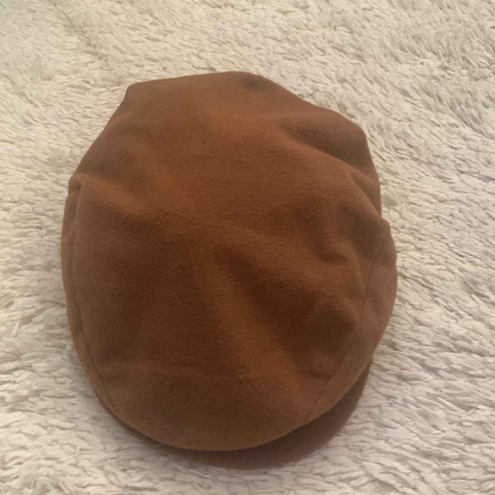 VINTAGE Tan Page Boy Hat